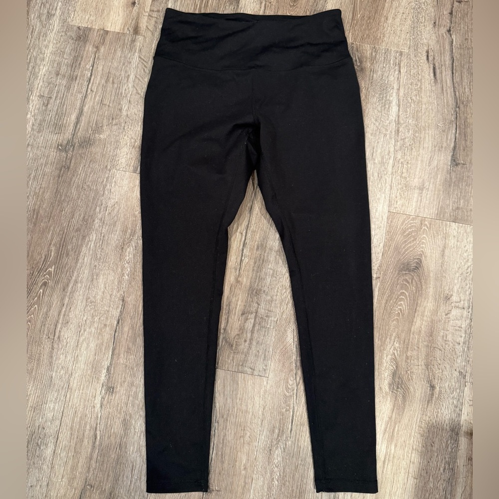 Zella Black High Waisted Athletic Leggings Women’s Large Yoga Workout Pants